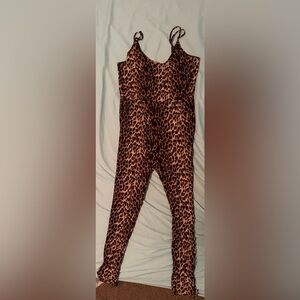 Out From Under leopard jumpsuit